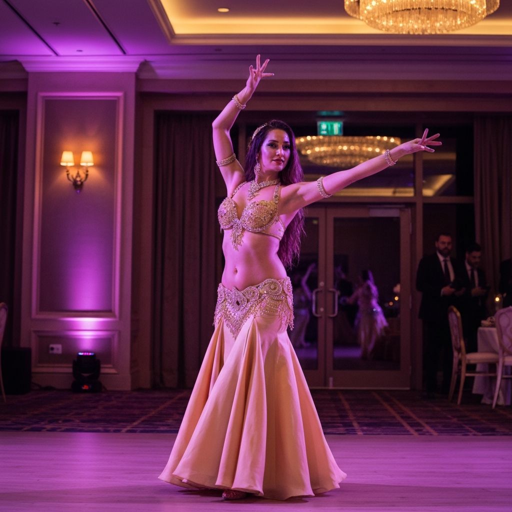 Live belly dancer entertainment