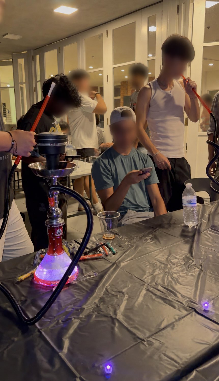 Indoor private party hookah service